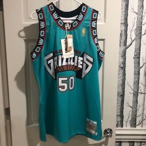 EXTREMELY RARE Vancouver Grizzlies Bryant Reeves AUTHENTIC Mitchell and Ness